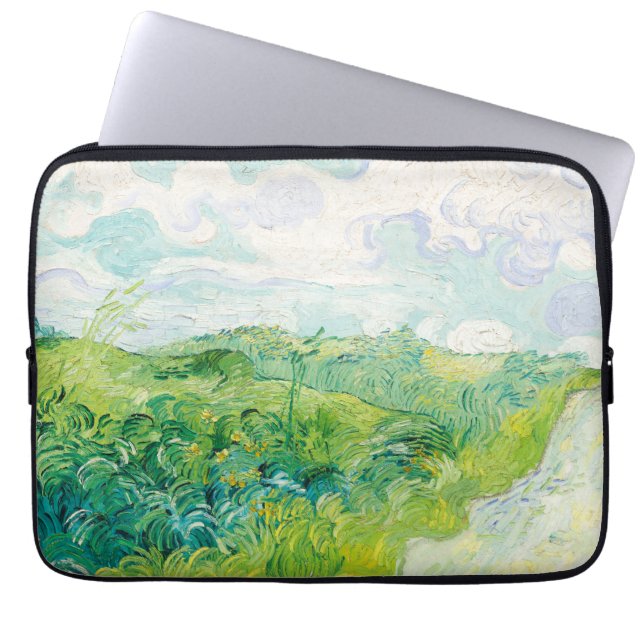 Capa Para Notebook Van Gogh. Campos de Trigo Verde Auvers. Impression (Frente)