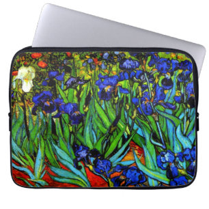 Capa Para Notebook Van Gogh - Irrises, pintura floral,