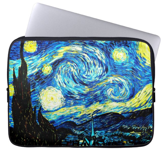 Capa Para Notebook Van Gogh - Noite Estrelada (Frente)