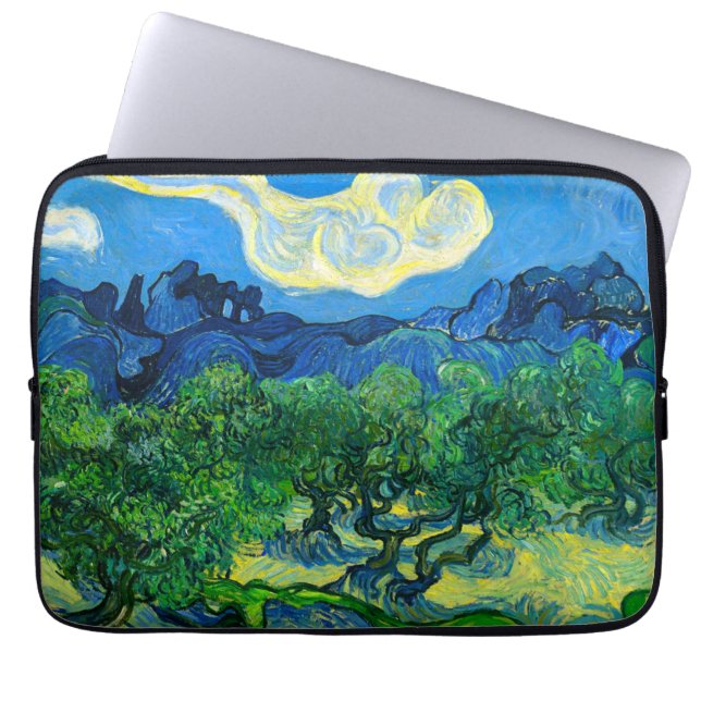 Capa Para Notebook Van Gogh Olive Trees em Paisagem Montanhosa (Frente)