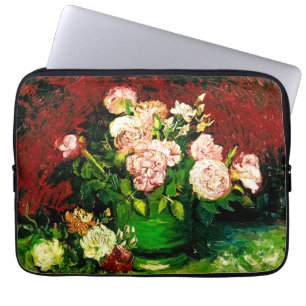 Capa Para Notebook Van Gogh Peonies e Rosas