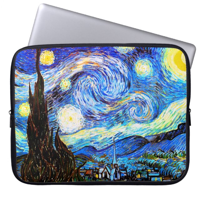 Capa Para Notebook Van Gogh Starry Night Fine Art (Frente)