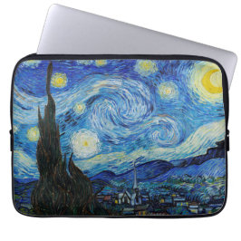 Capa Para Notebook Van Gogh Starry Night. Impressionismo arte de vint