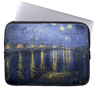Capa Para Notebook Van Gogh Starry Night Sobre O Ródano