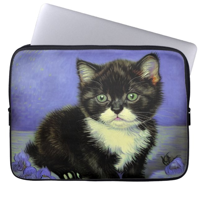 Capa Para Notebook Van Gogh Tuxedo Kitten (Frente)
