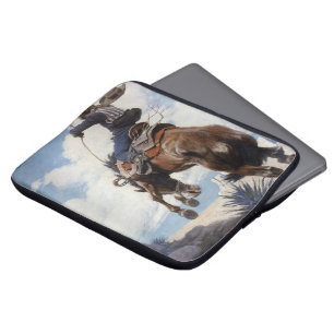 Capa Para Notebook Vaqueiros ocidentais do vintage, Bucking por NC