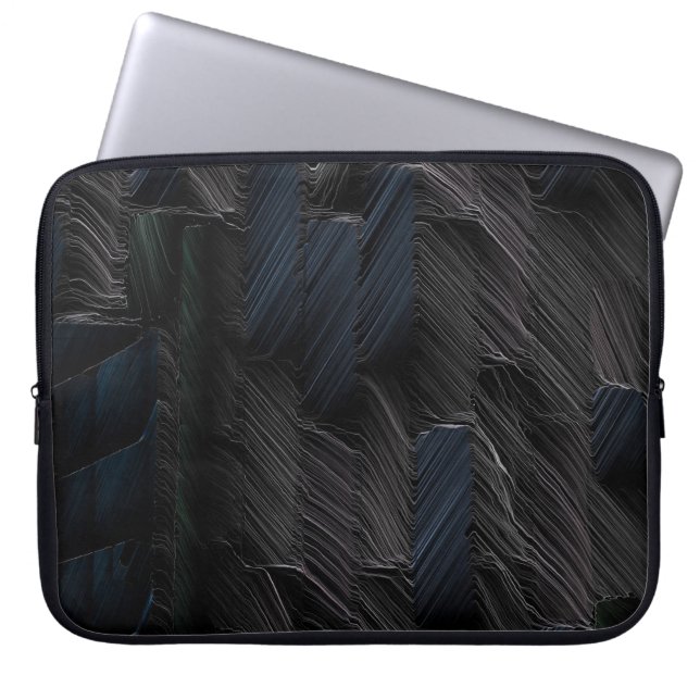 Capa Para Notebook Varetas azuis e verdes em recipientes de plástico  (Frente)