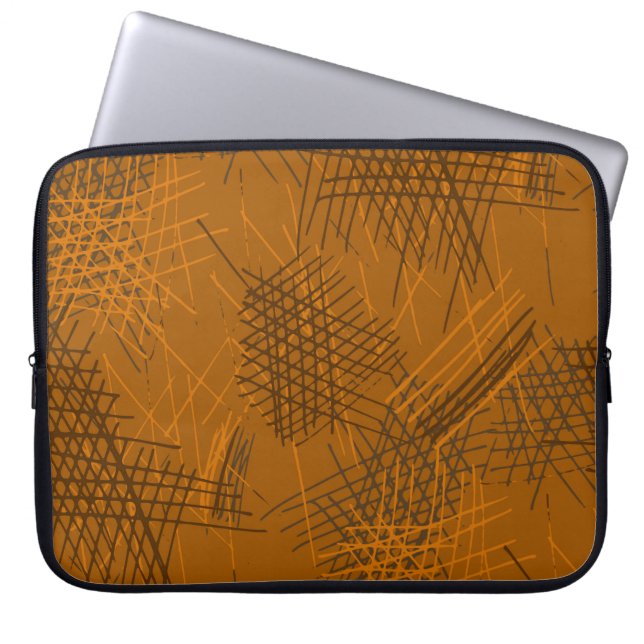 Capa Para Notebook Vários Traços De Caneta. Textura sem costura com c (Frente)