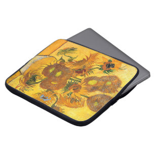 Capa Para Notebook Vase com Quinze Girassóis por Vincent van Gogh