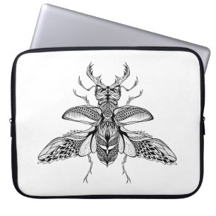 Capa Para Notebook Veado-Besouro psicadélico inspirado