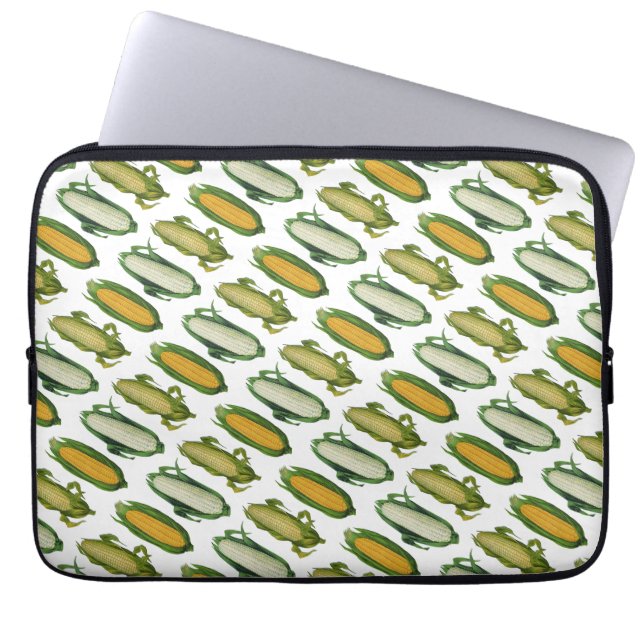 Capa Para Notebook Vegetais saudáveis da Comida de colheita, milho fr (Frente)