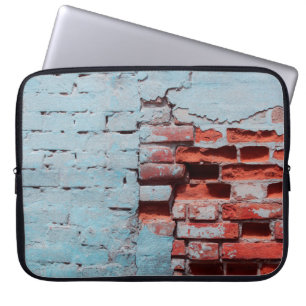 Capa Para Notebook Velho muro de tijolos resfriados com defeitos natu