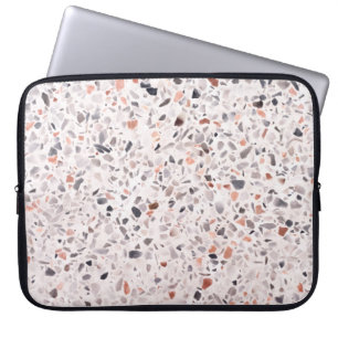 Capa Para Notebook Velho terrazzo textura, padrão de hamper.