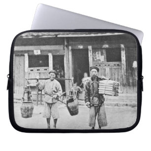 Capa Para Notebook Vendedores ambulantes chineses, c.1870 (foto de