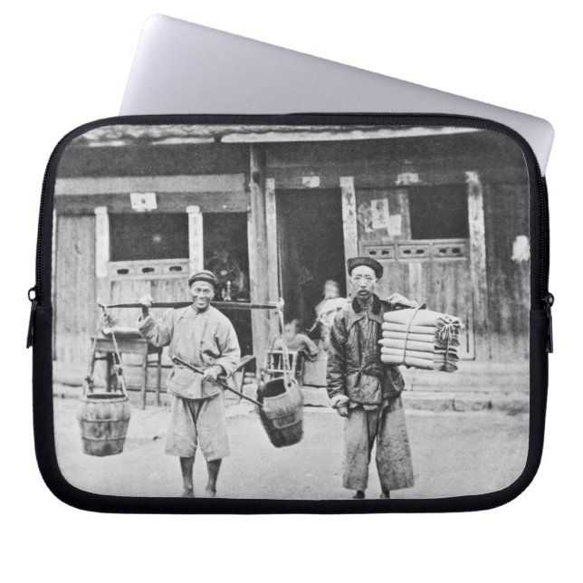 Capa Para Notebook Vendedores ambulantes chineses, c.1870 (foto de (Frente)