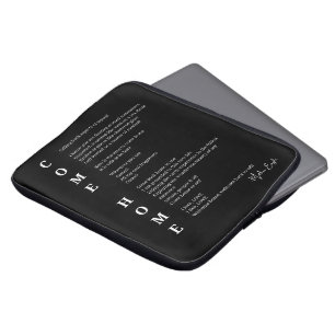 Capa Para Notebook Venha para casa, poema inspiracional