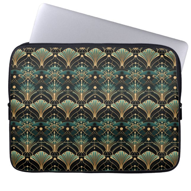Capa Para Notebook Ventilador de Deco inspirado em Arte Emerald e Dou (Frente)