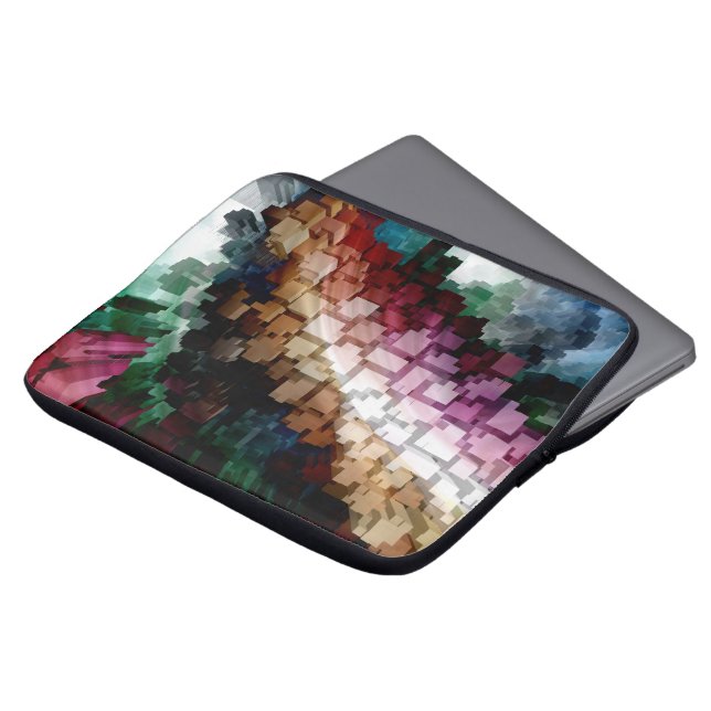 Capa Para Notebook Vento Escuro Cubo Centrado (Frente Topo)