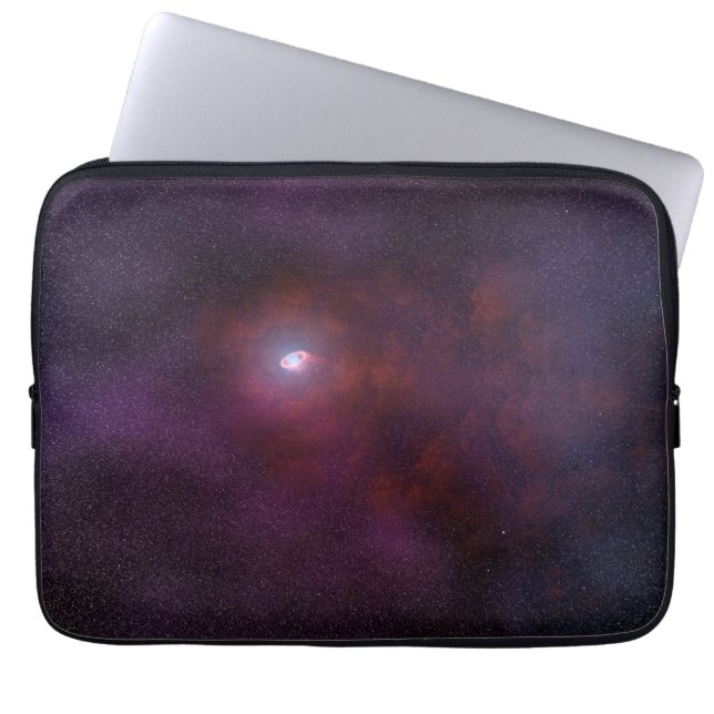 Capa Para Notebook Vento Pulsar De Uma Estrela De Neutron. (Frente)