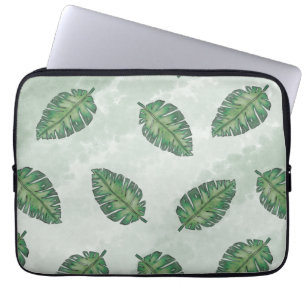 Capa Para Notebook Verão com folha verde