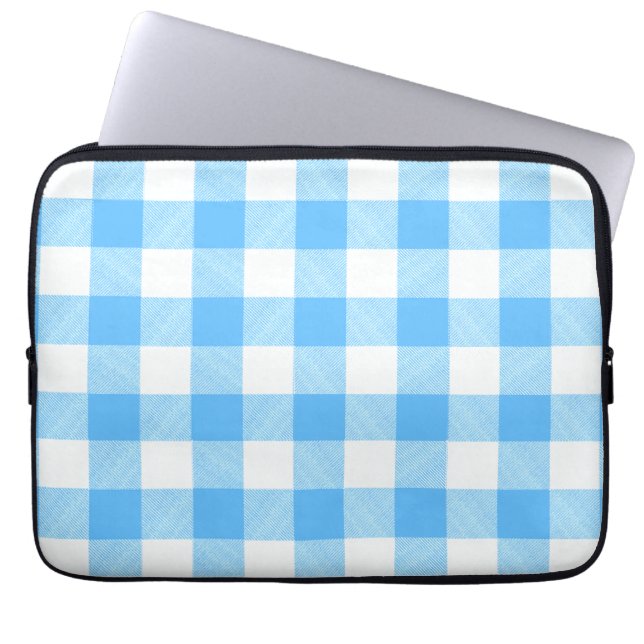 Capa Para Notebook Verão de Xadrez de Céu de Vida Lenta (Frente)