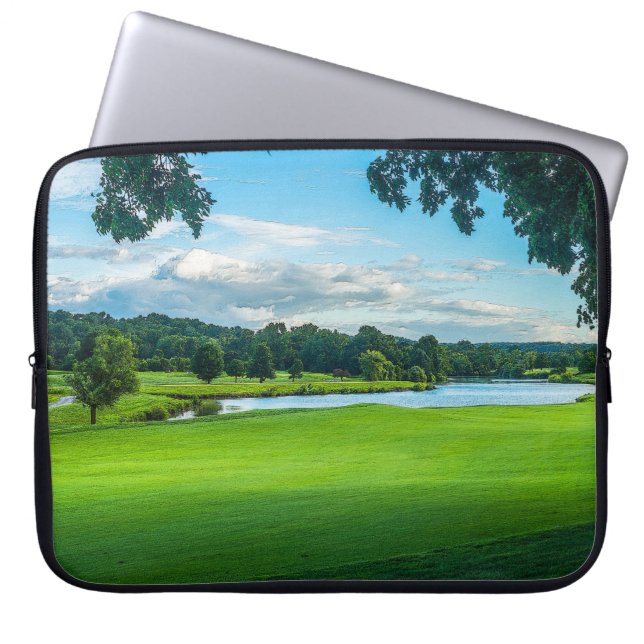 Capa Para Notebook Verão No Curso De Golfe (Frente)