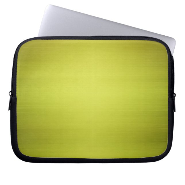 Capa Para Notebook Verde Brutado Metal (Frente)