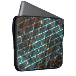 Capa Para Notebook Vermelho azul manchado, riscos, efeito de grade ou