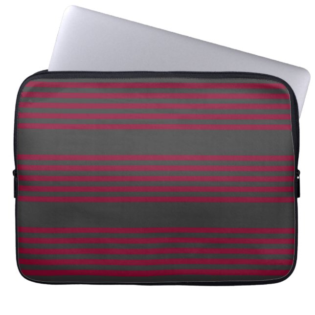Capa Para Notebook Vermelho borgonha e carvão cinco estilos (Frente)