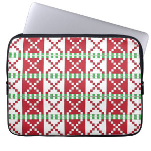 Capa Para Notebook Vermelho, branco, verde Latgale Latgale, Etnia Fol