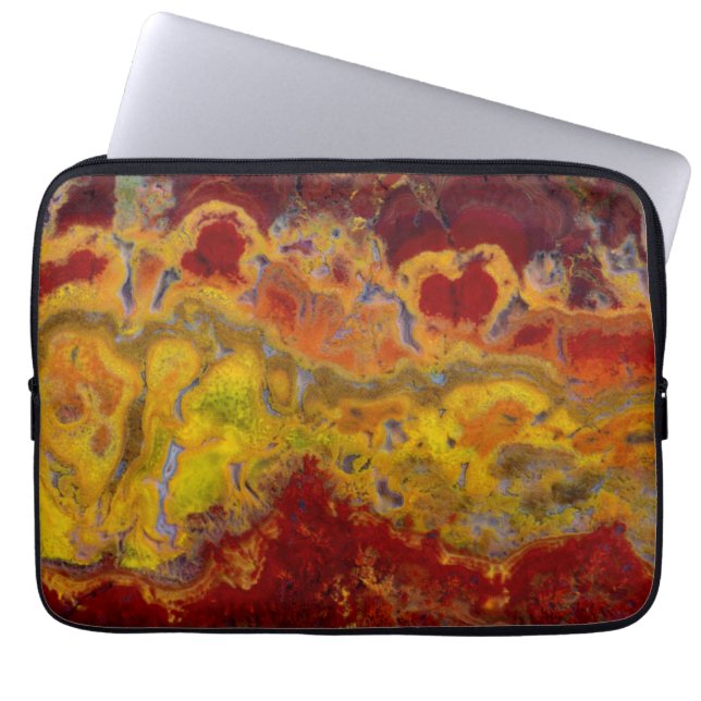 Capa Para Notebook Vermelho e amarelo Crayloa Jasper (Frente)