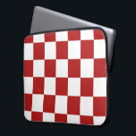 Capa Para Notebook Vermelho e branco verificados<br><div class="desc">Legal padrão clássico vermelho e branco checkered é feito de linhas de quadrados brancos e vermelhos alternados. Sinta-se livre para personalizar o produto para torná-lo seu. Imagem de pixel 9000 x 6000 criada digitalmente. Copyright ©2013 Claire E. Skinner, Todos os direitos reservados. Para ver este design em outros itens, clique...</div>