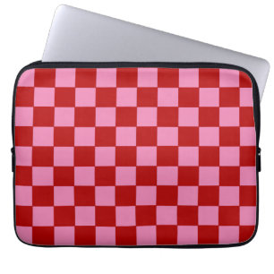 Capa Para Notebook Vermelho e Rosa Quente Verificados