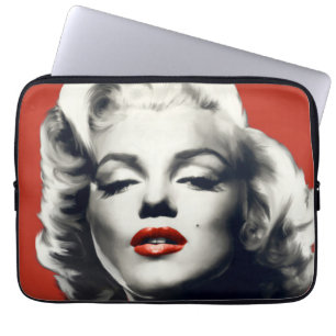 Capa Para Notebook Vermelho nos lábios vermelhos Marilyn