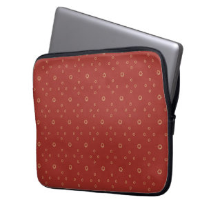 Capa Para Notebook Vermelho Zínia Dourada Sol
