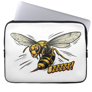 Capa Para Notebook Vespa Raivosa BZZZT Arte de Quadrinhos