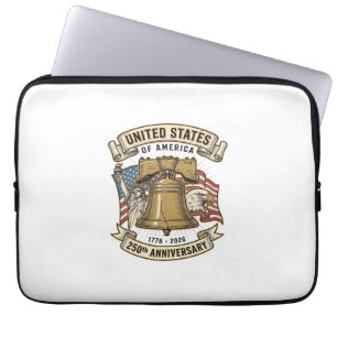 Capa Para Notebook Vetor Patriótico do 250º Aniversário dos Estados U