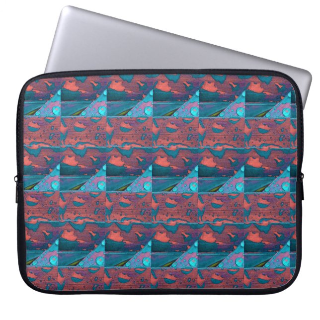 Capa Para Notebook Viagem, um padrão Abstrato (Frente)