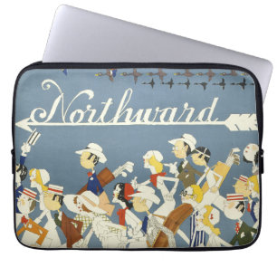 Capa Para Notebook Viagens vintage De Poster Para A R.R. New Haven