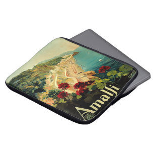 Capa Para Notebook Viagens vintage, Praia Costeira Italiana Amalfi