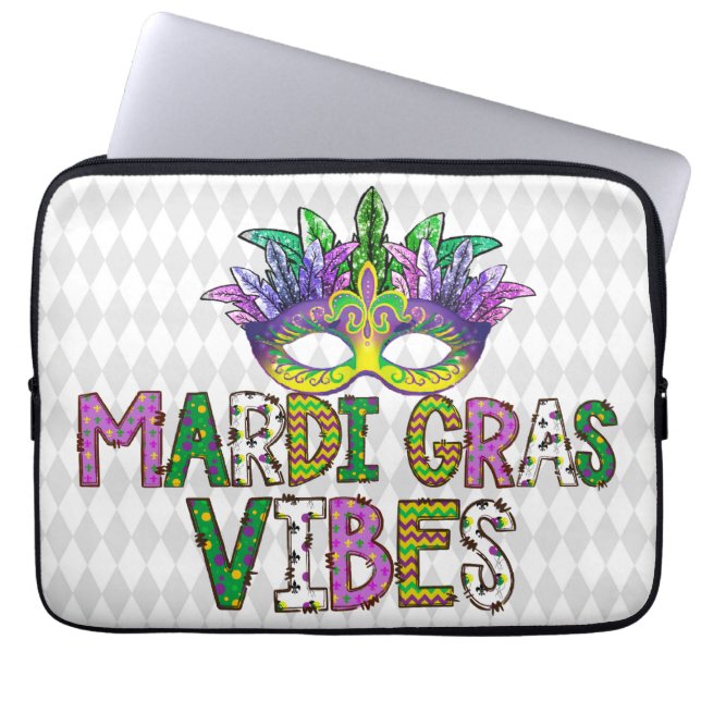 CAPA PARA NOTEBOOK VIBAS DE GRAS MARDI VERDES PURPAS DOURADAS (Frente)