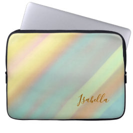 Capa Para Notebook Vibe de Concha de Praia Nome Personalizado