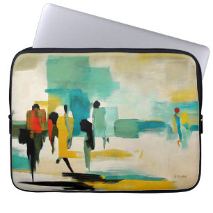 Capa Para Notebook Vibração do Meio-Dia – Figuras Abstratas