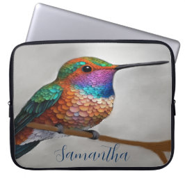 Capa Para Notebook Vibrant Allen’s Hummingbird Painting