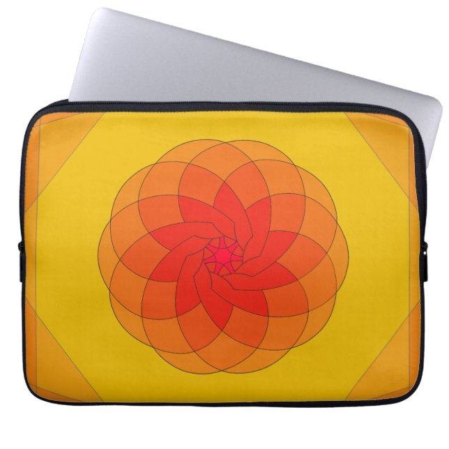 Capa Para Notebook Vibrant Sunburst Design (Frente)
