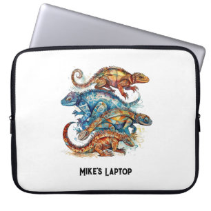 Capa Para Notebook Vibrant Tribal Lizard Totem, personalizado