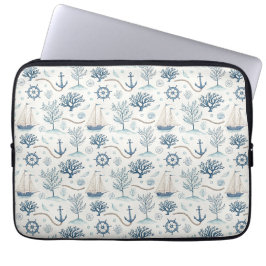 Capa Para Notebook Vida Costeira Oceanos Azul