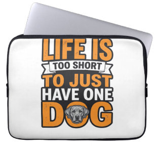 Capa Para Notebook Vida de Amante de Cachorro é Muito Curta Camisa Vi