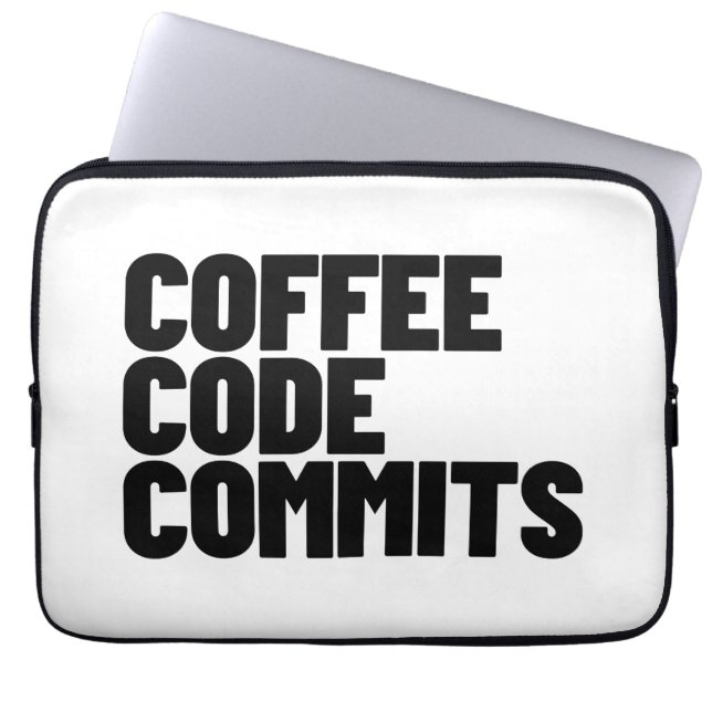 Capa Para Notebook Vida de Engenheiro de Software - Café Código Commi (Frente)