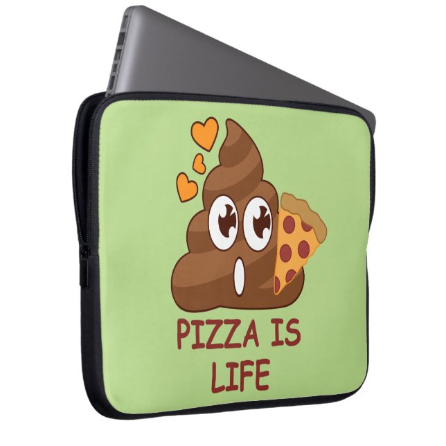 Capa Para Notebook Vida do tombadilho da pizza (Frente Esquerda)
